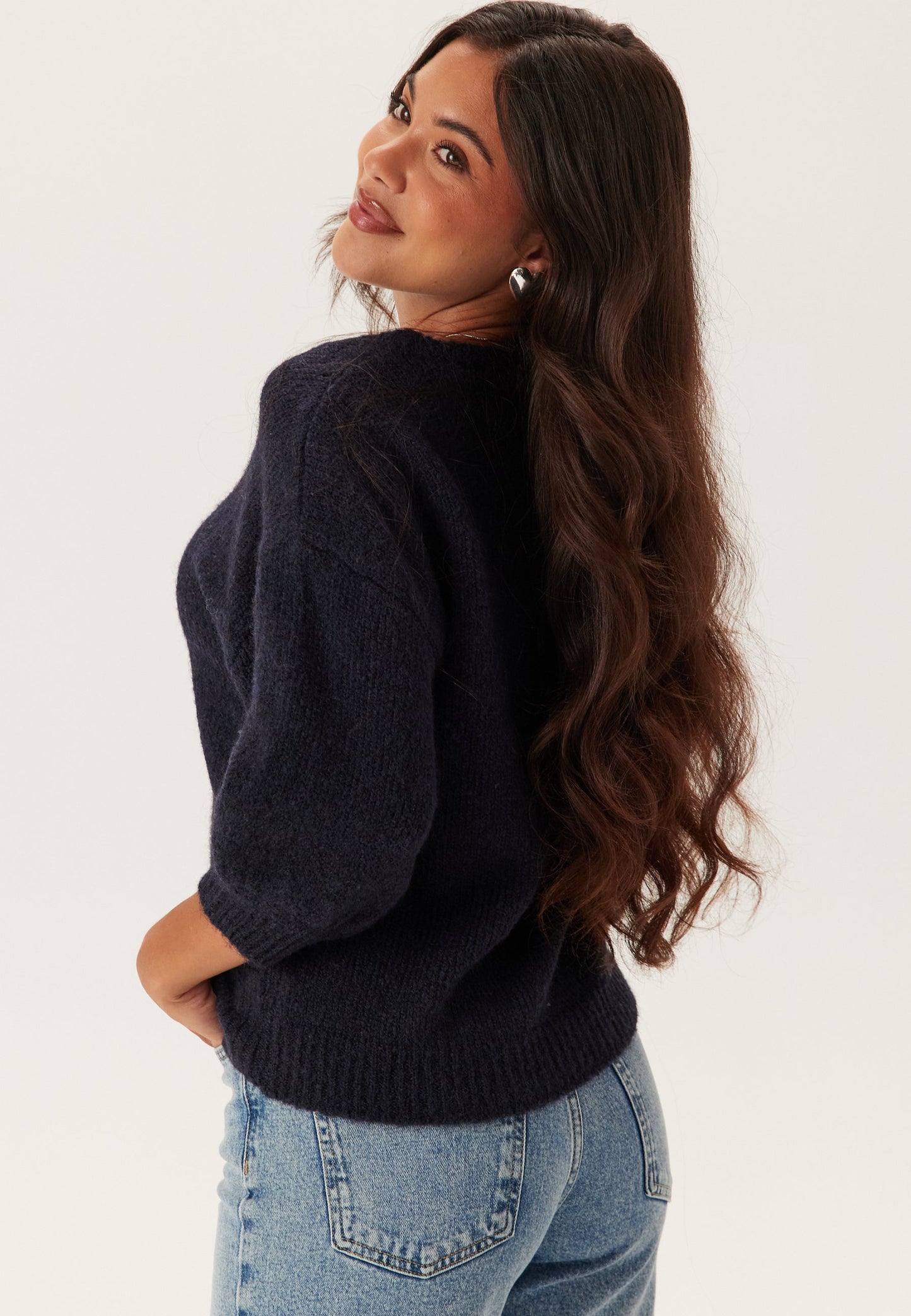 Dames Gebreide Sweater | Katoen | Kortemouw
