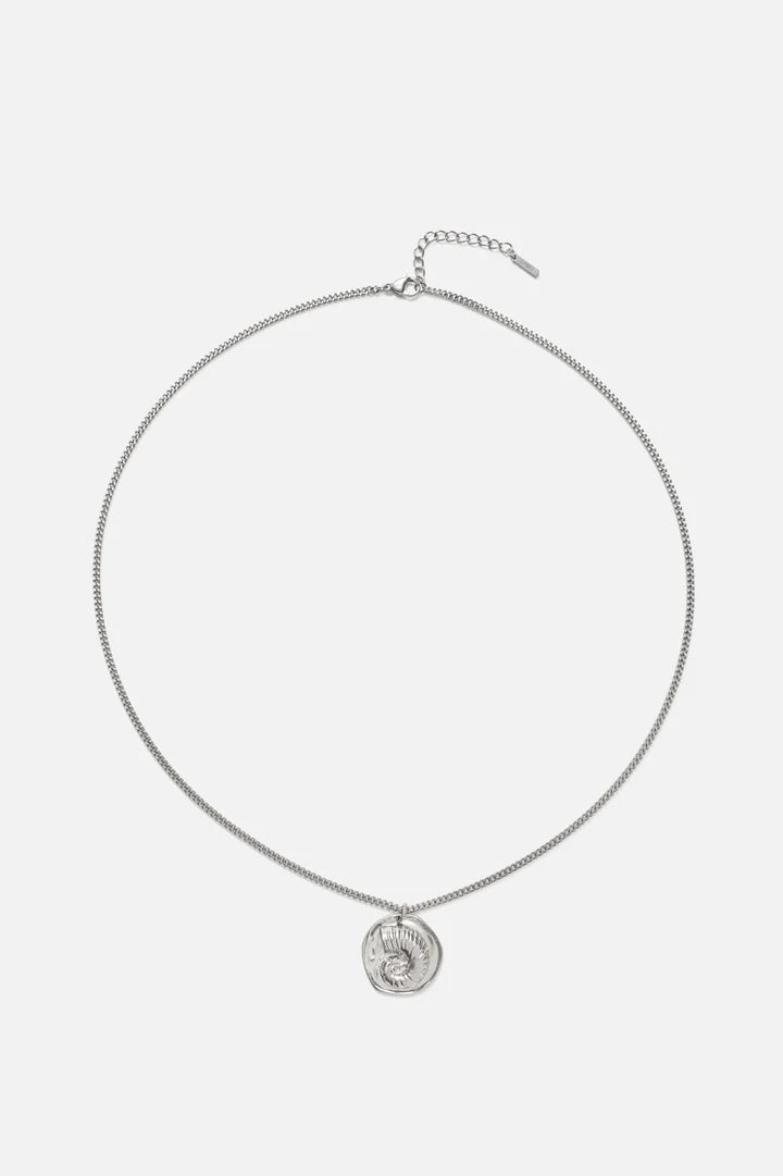 Senna | Mannen zilveren schelp ketting