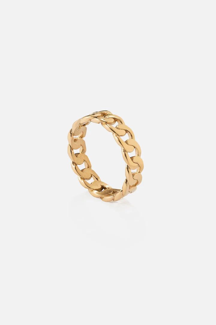 Piastri | Mannen gouden cuban ring
