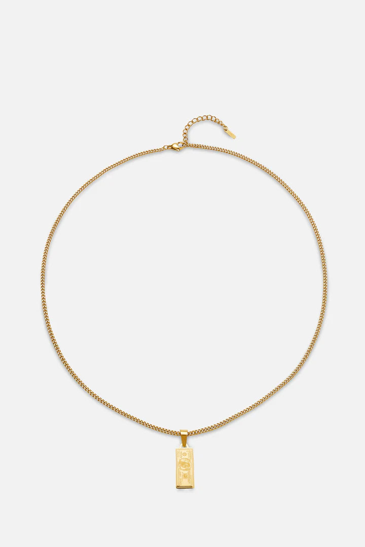 Rosmus | Mannen gouden biljet ketting