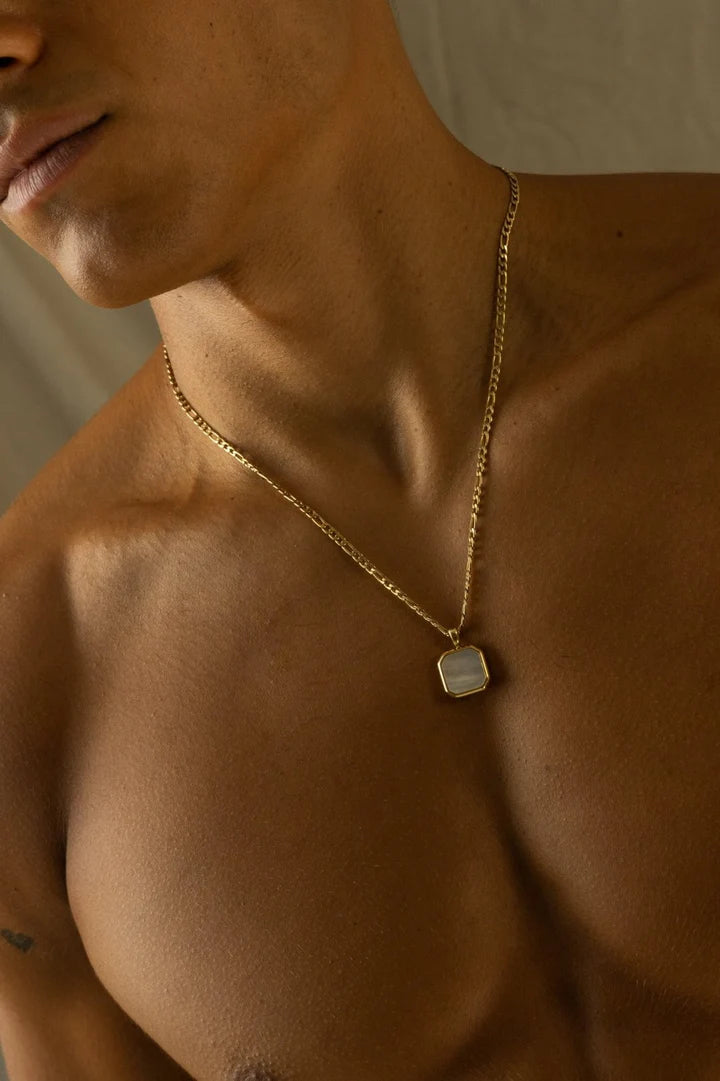 Charles | Mannen gouden ivoren ketting