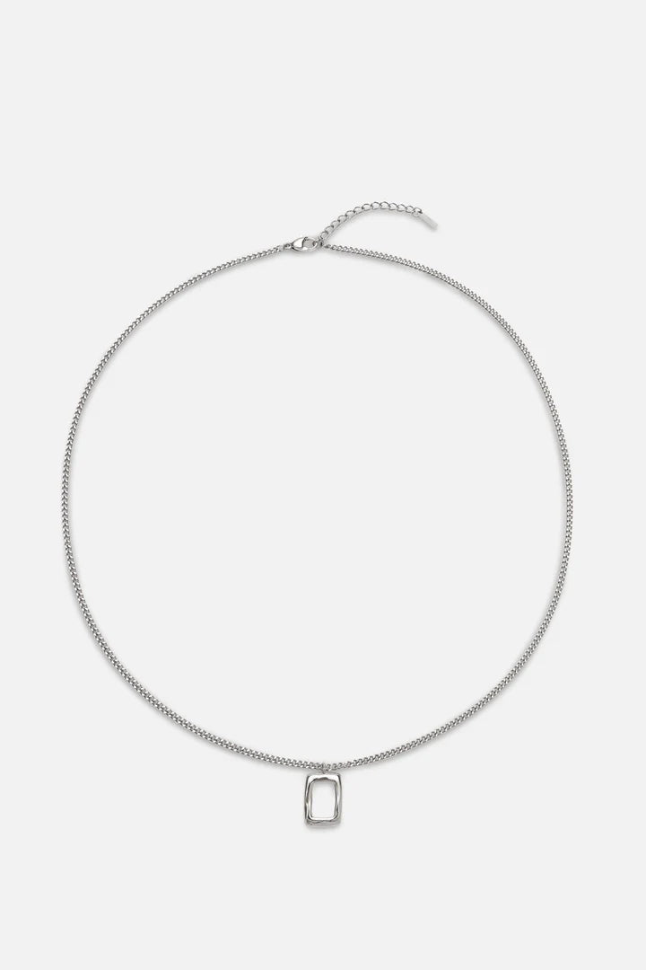 Daniel | Mannen zilveren kader ketting