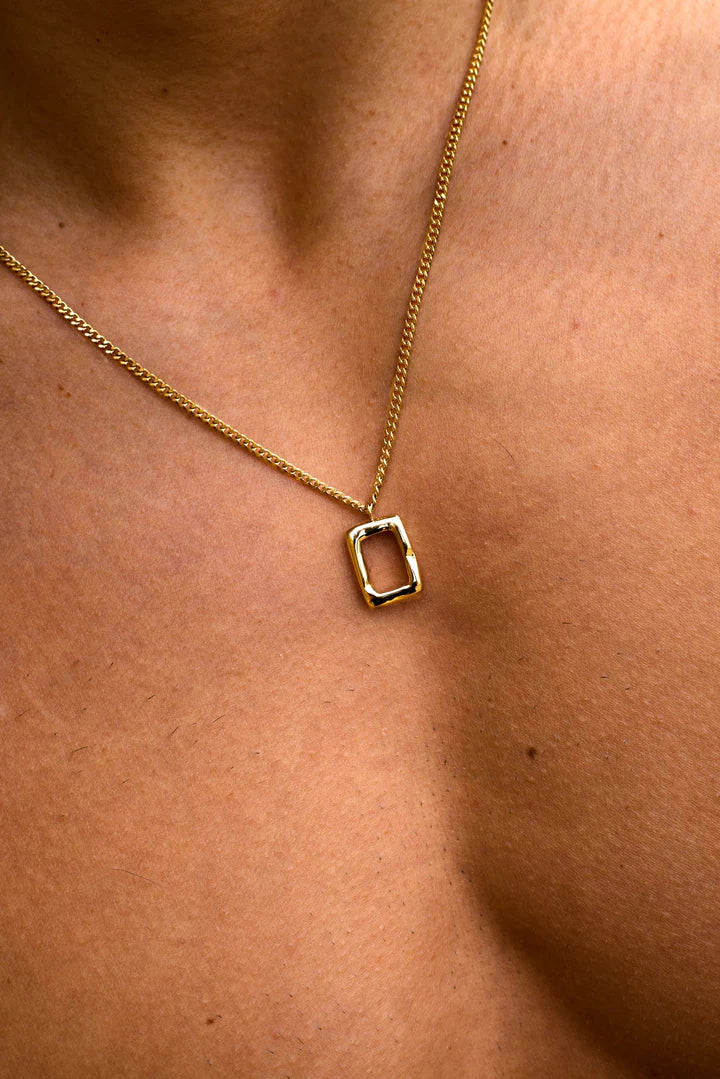 Riccardo | Mannen gouden kader ketting