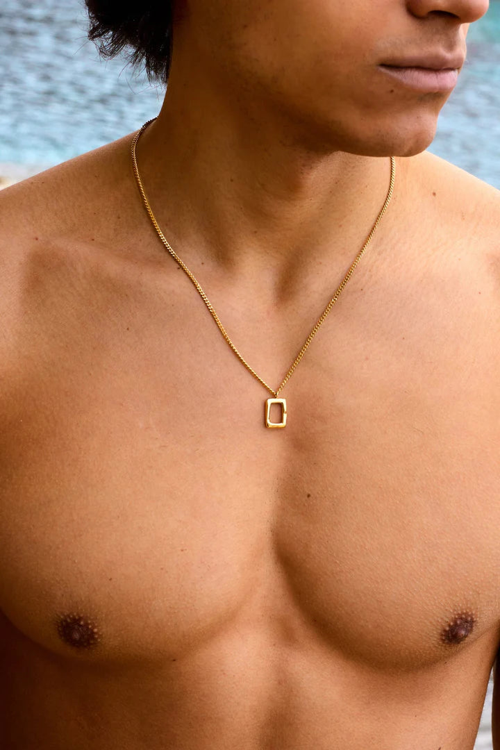 Riccardo | Mannen gouden kader ketting