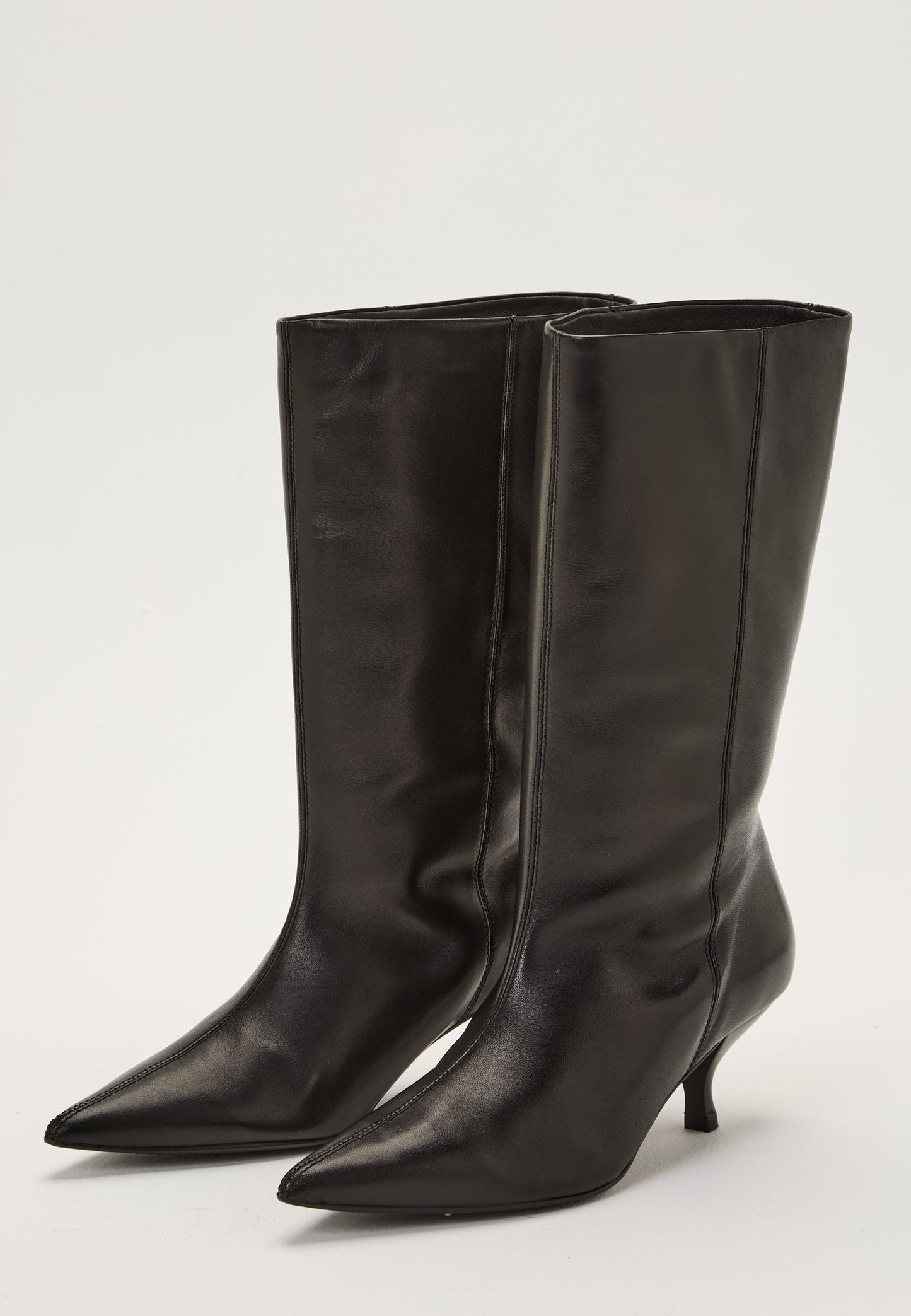 Dames leren Mid-knee Laars | Hakken | Stijlvol Ontwerp