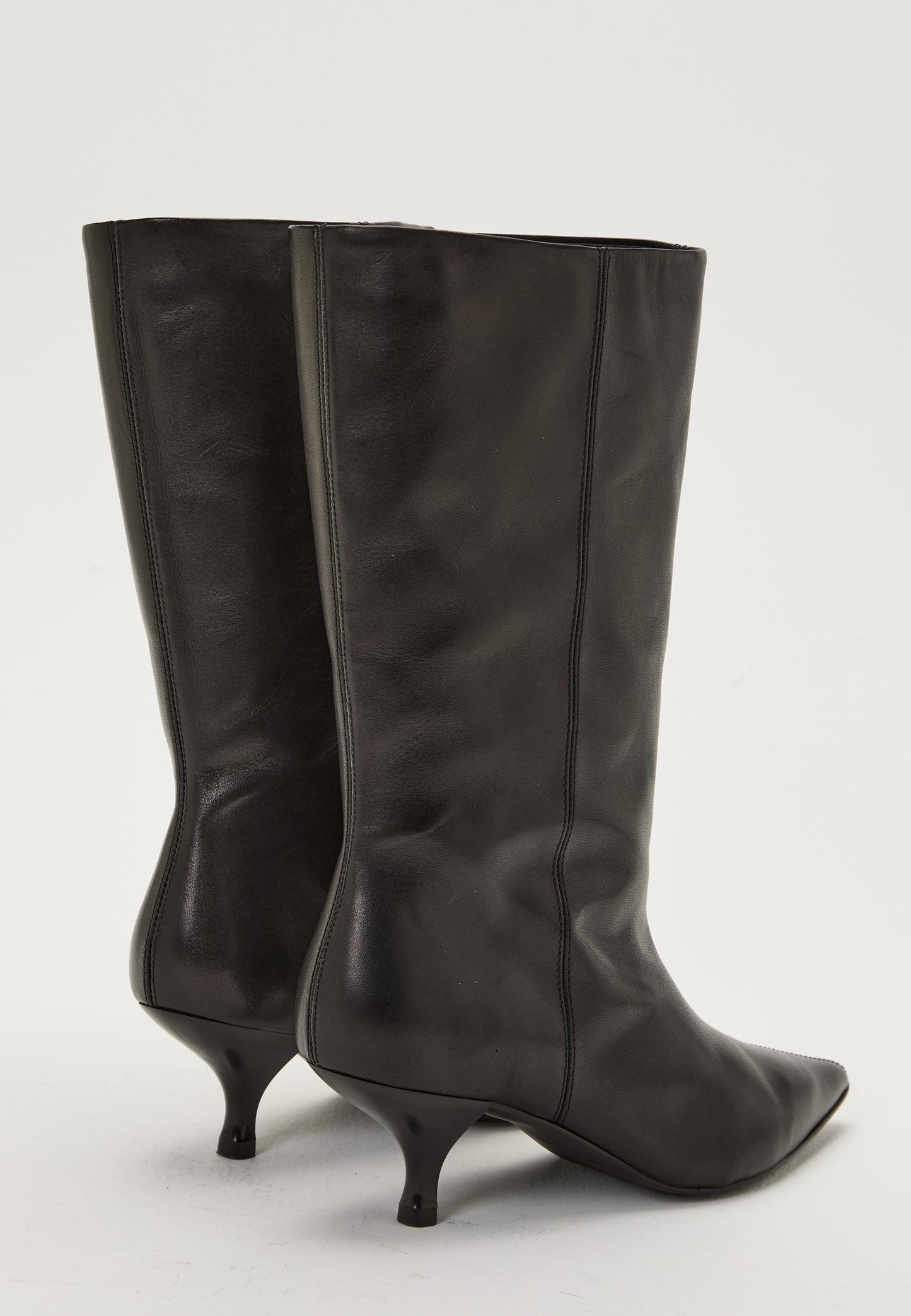 Dames leren Mid-knee Laars | Hakken | Stijlvol Ontwerp