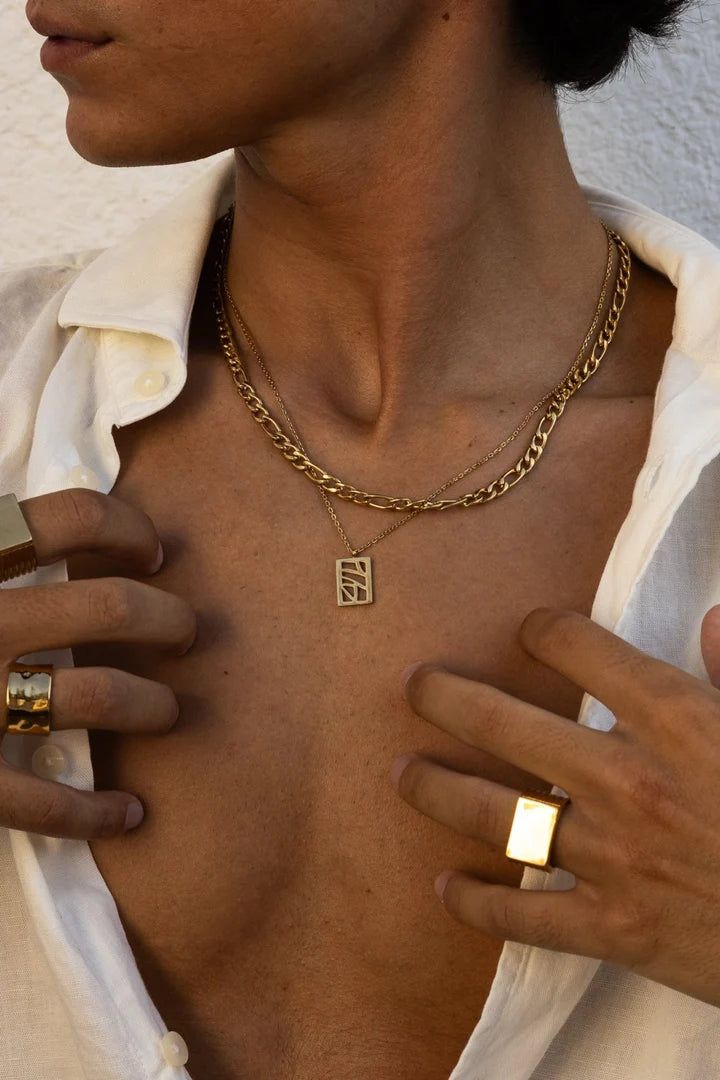 Mick | Mannen gouden korea ketting