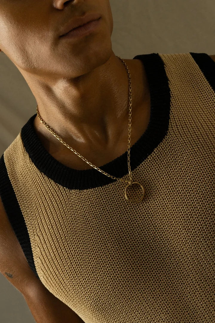 Zeno | Mannen gouden kompas ketting