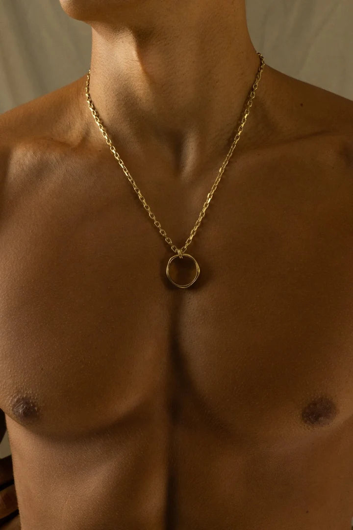 Zeno | Mannen gouden kompas ketting