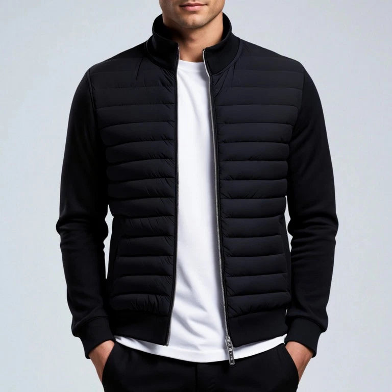 Heren Jack | Zwart | Lichtgewicht Gewatteerde Jas | Casual & Comfortabel