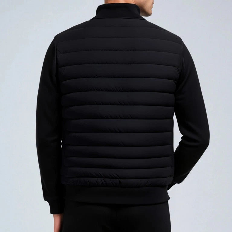 Heren Jack | Zwart | Lichtgewicht Gewatteerde Jas | Casual & Comfortabel