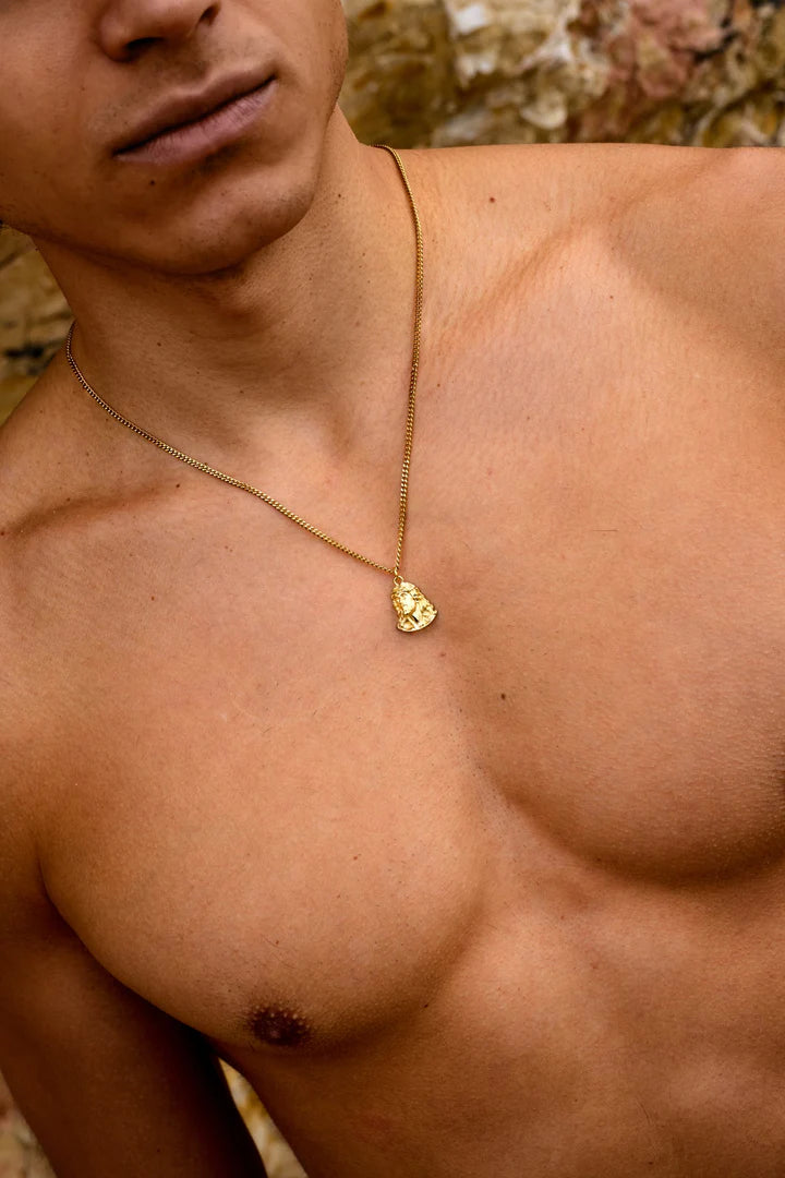 Kevin | Mannen gouden nymph ketting