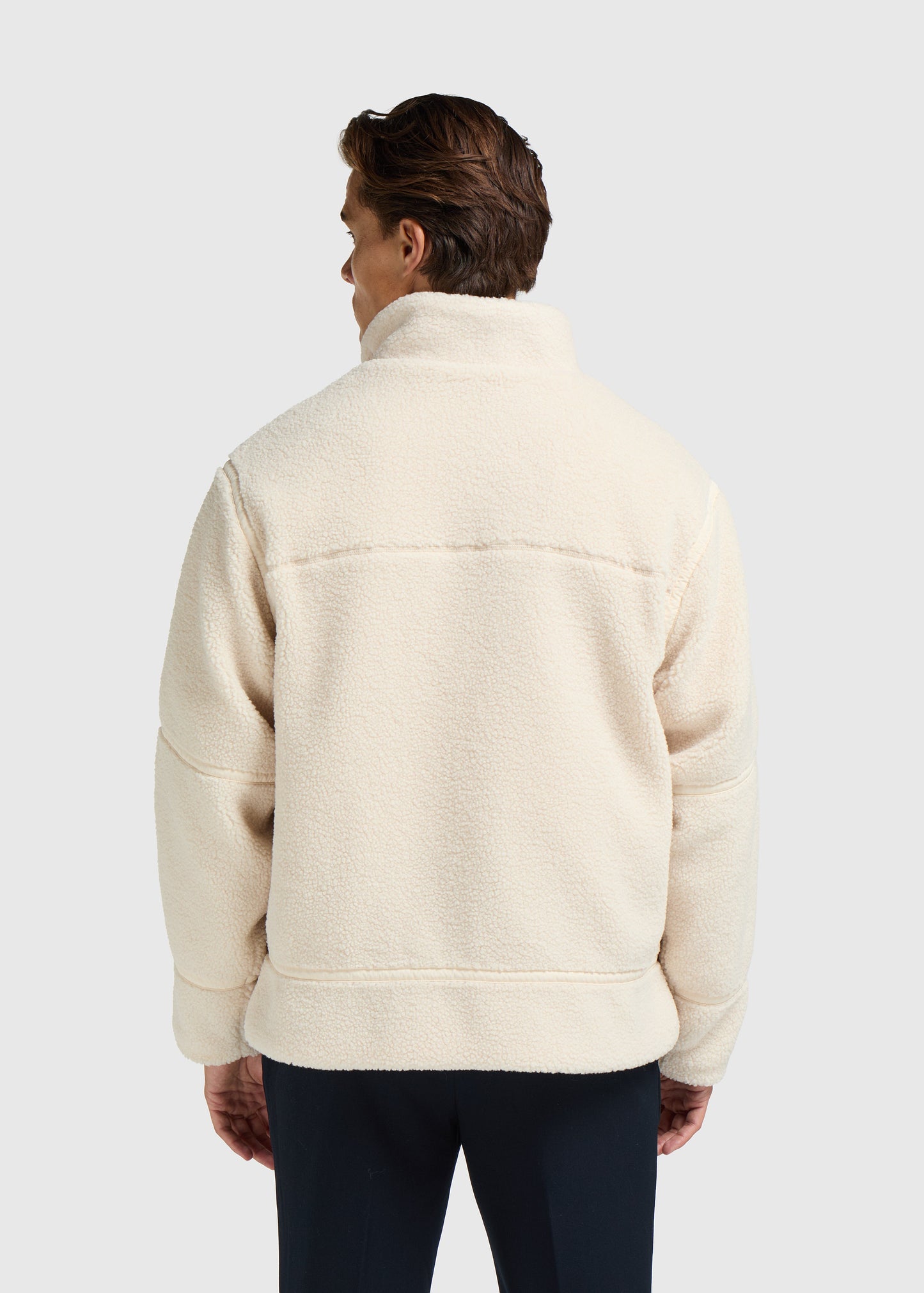 Heren Jas | Fluffy teddy | Wit