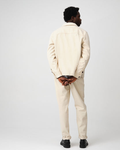 Heren Jack Beige | Casual Overhemdjas van Katoen | Lente Zomer Jas