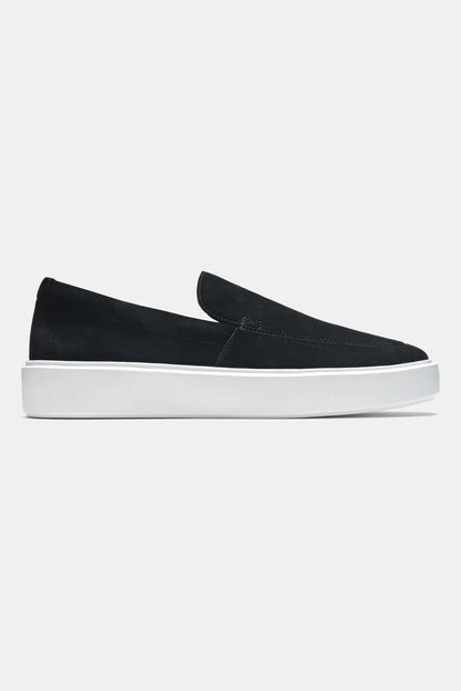 Heren Loafers | Zwart Suède | Dikke Witte Zool & Luxe Comfort
