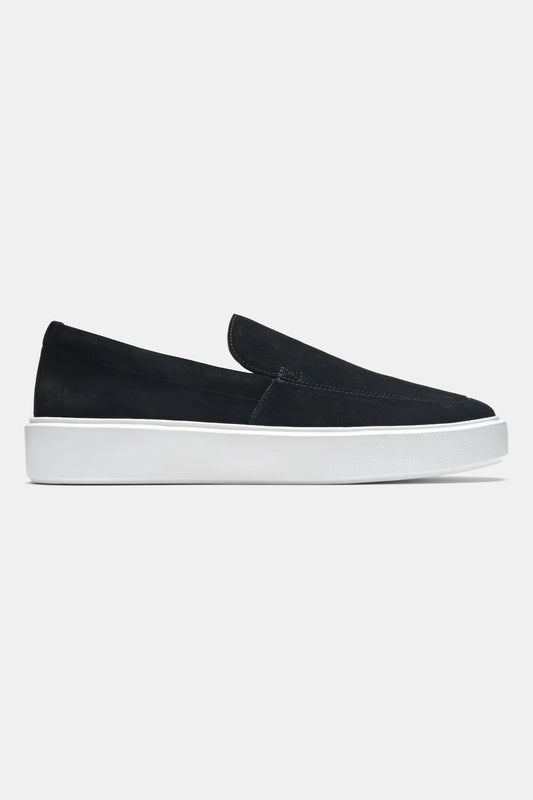 Heren Loafers | Zwart Suède | Dikke Witte Zool & Luxe Comfort
