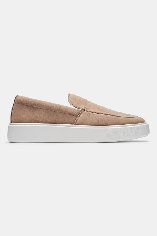 Heren Loafers | Beige Suède | Dikke Witte Zool & Luxe Comfort