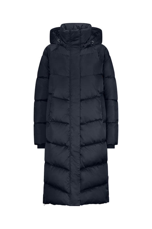 Dames Donsjas Lang | Zwart | Warme Winterjas Met Capuchon