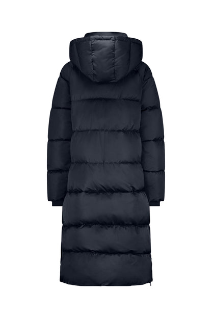 Dames Donsjas Lang | Zwart | Warme Winterjas Met Capuchon