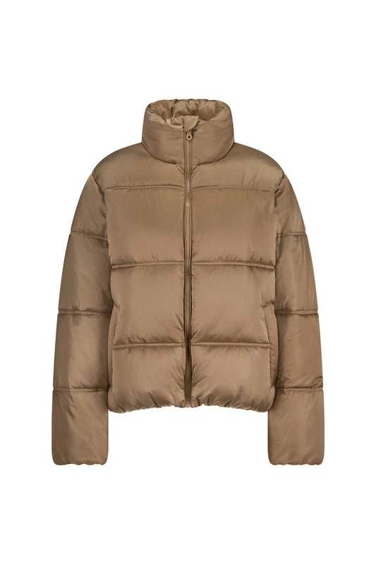 Dames Puffer Jas Kort | Bruin | Warme Winterjas