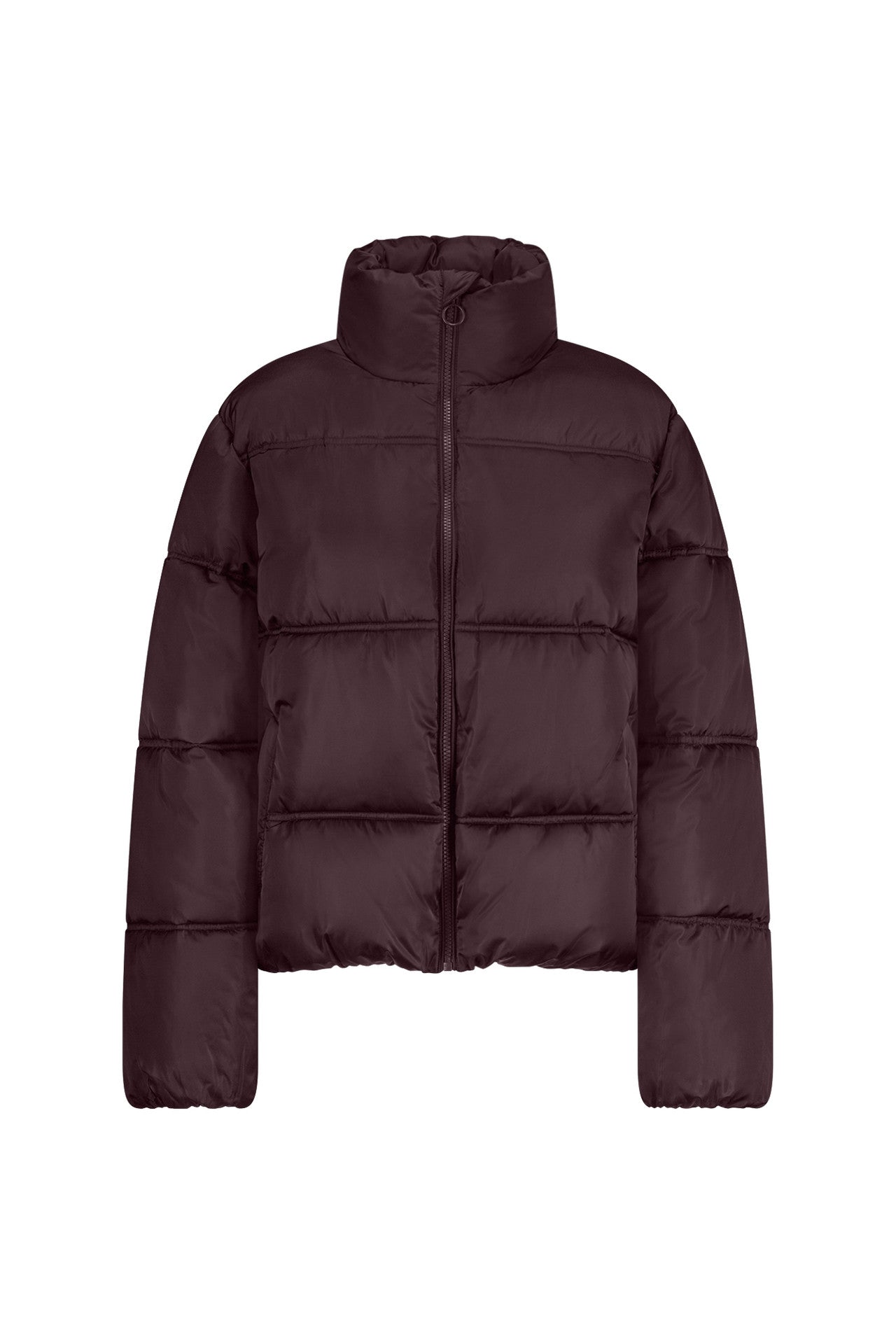 Dames Puffer Jas Kort | Bordeaux | Warme Winterjas