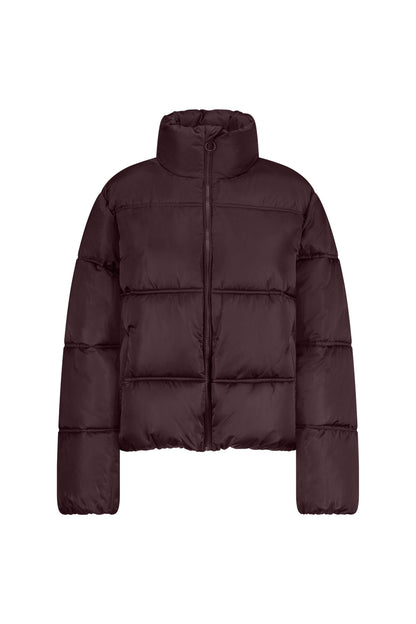 Dames Puffer Jas Kort | Bordeaux | Warme Winterjas