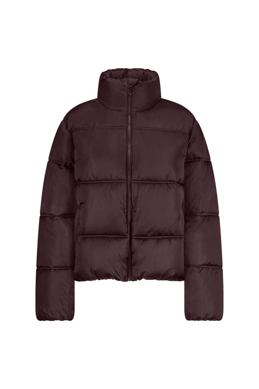 Dames Puffer Jas Kort | Bordeaux | Warme Winterjas
