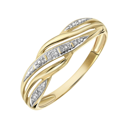Maya | Vrouwen twee kleur ring | Goud en Zilverkleurig