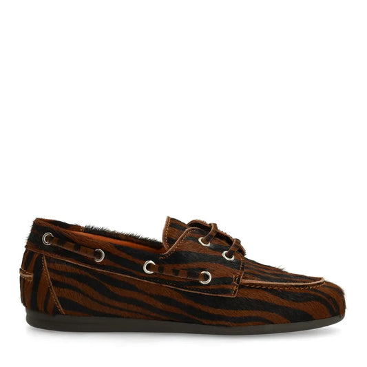 Dames Bootschoenen | Tijgerprint | Instappers met Veters