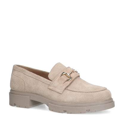 Dames Loafers Taupe | Chunky Zool | Suède Look