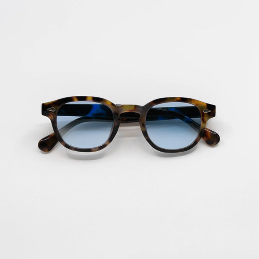 Robin | Zonnebril met blauwe glazen | Tortoise montuur