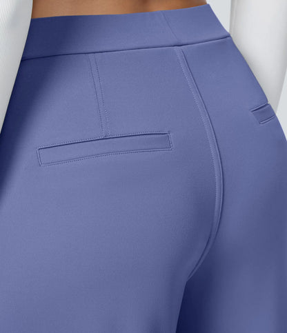 Vrouwen Wijde Pantalon Blauw | Hoge Taille | Rechte Pijpen | Chic & Comfortabel