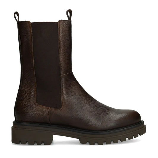 Dames Chelsea Boots | Donkerbruin | Veterloos | Grove Zool