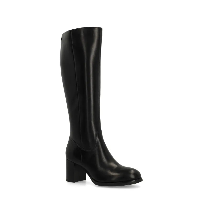 Dames Hoge Laarzen Zwart | Blokhak | Comfortabel