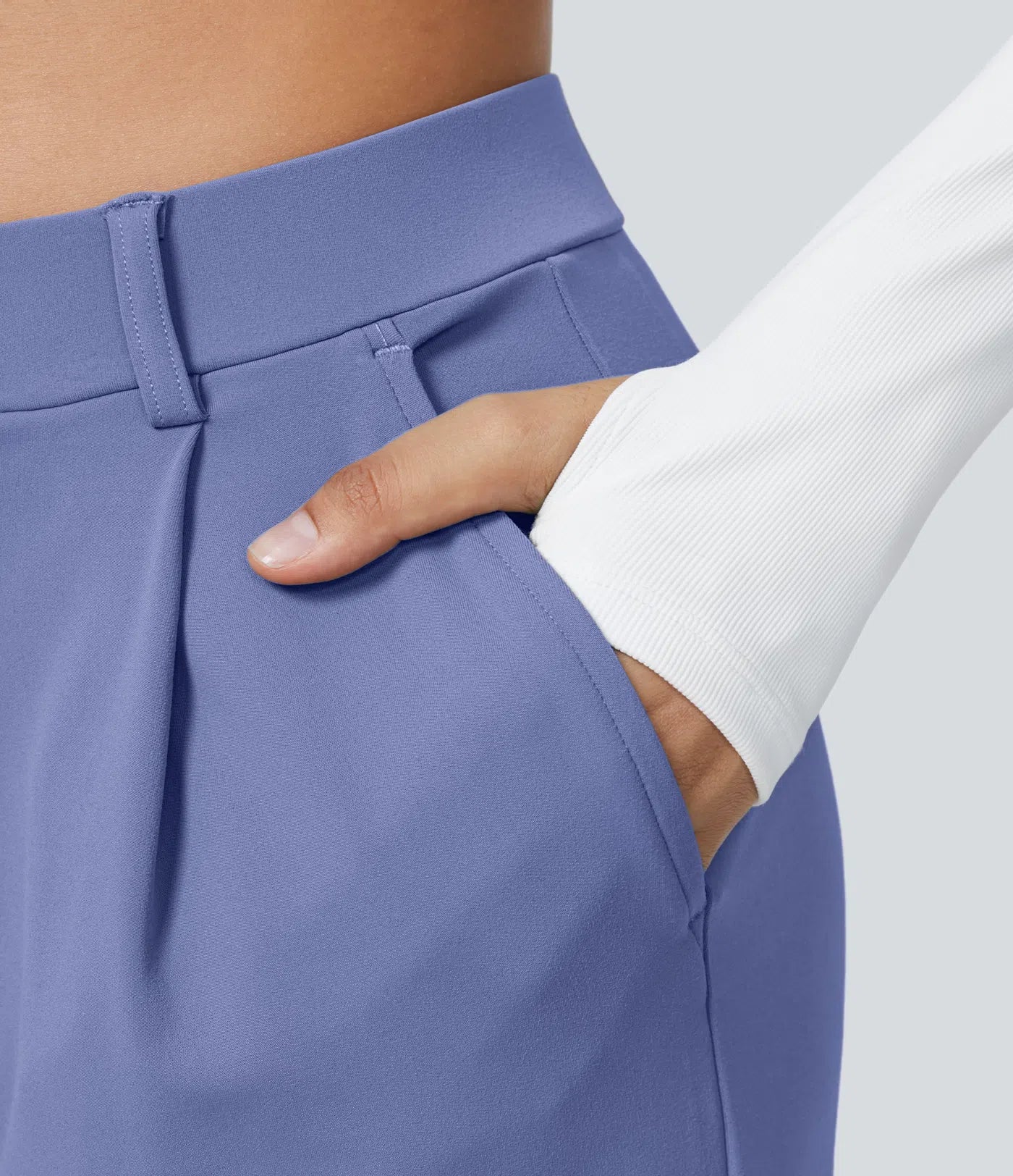 Vrouwen Wijde Pantalon Blauw | Hoge Taille | Rechte Pijpen | Chic & Comfortabel
