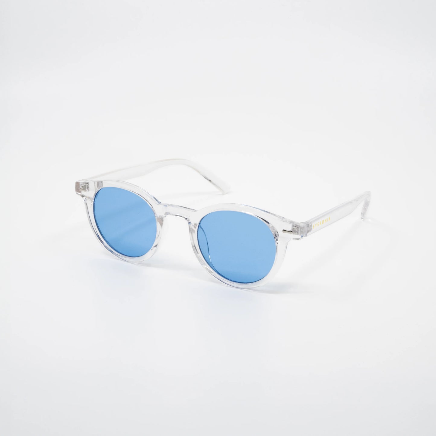 Ocean | Zonnebril met blauwe glazen | Transparant blauw montuur