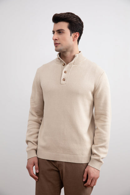 Beige Winterknit Sweater