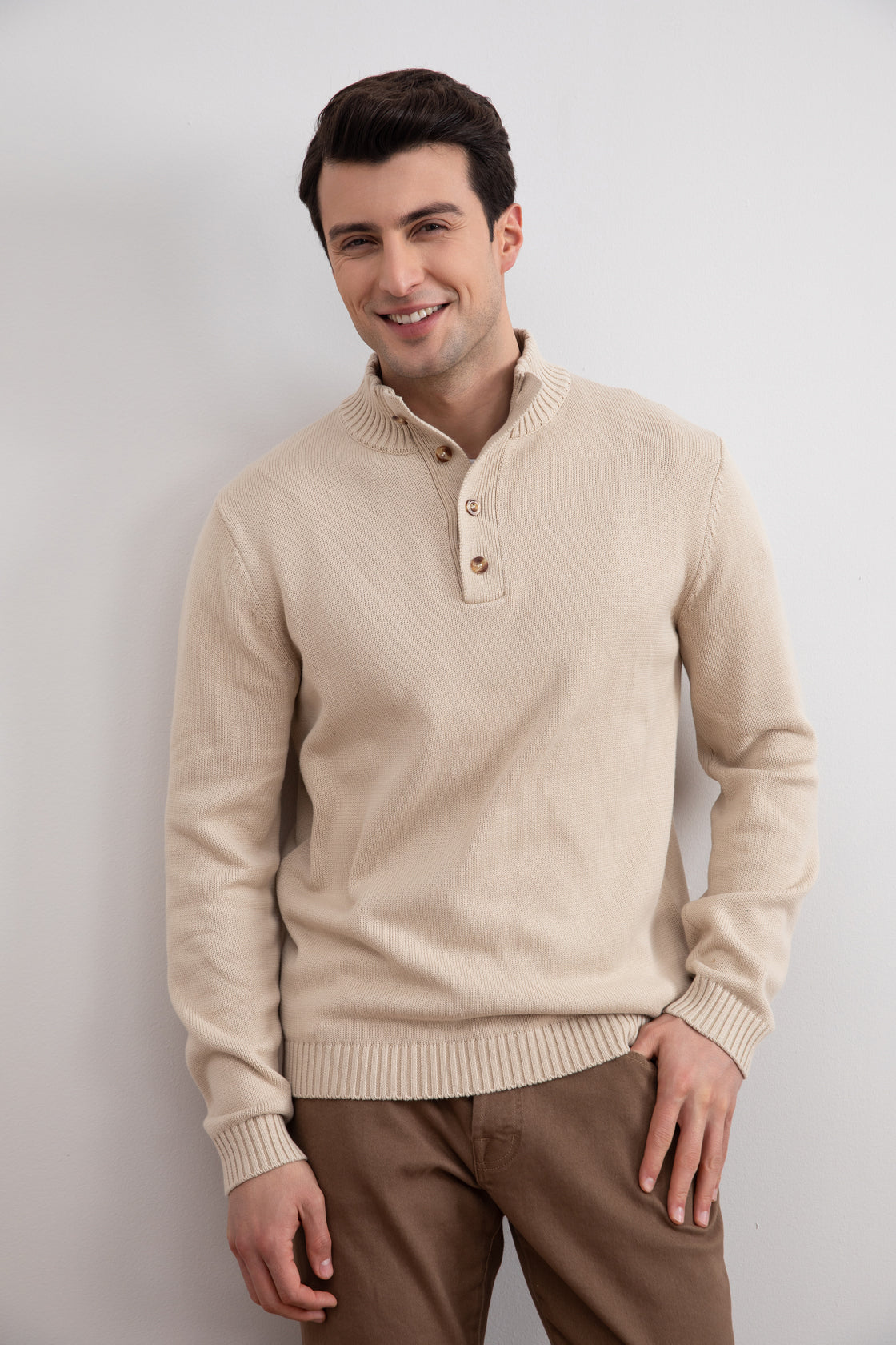 Beige Winterknit Sweater