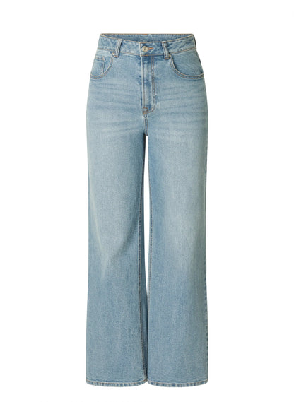 Dames Spijkerbroek Lichtblauw | Hoge Taille | Flared Fit | 5-Pocket Design