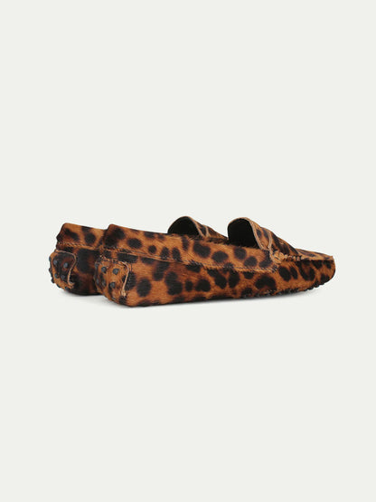 Dames Loafers | Luipaard Print | Luxe Slip-On Schoenen