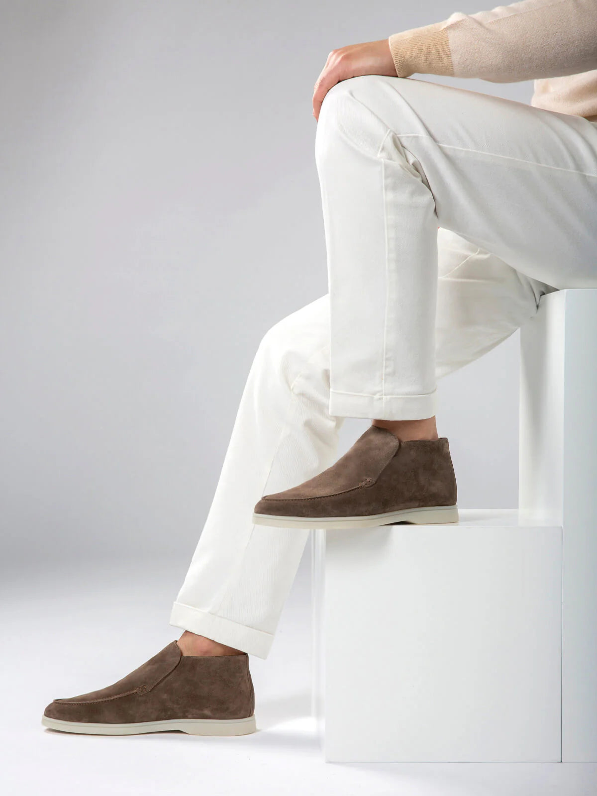 Ash Grey Suède Loafers Heren | City Loafer  | Comfortabele Instappers