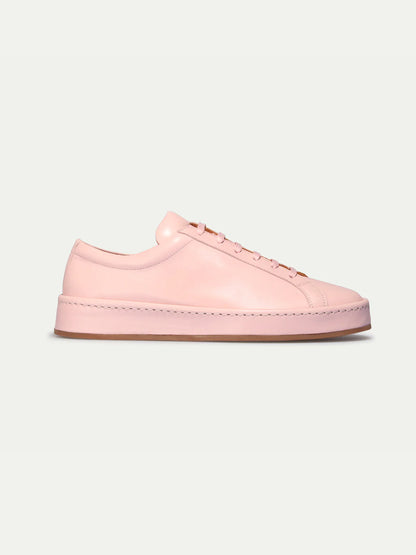 Dames Sneakers | Roze Nappa Leer | Stijlvolle Lage Sneakers
