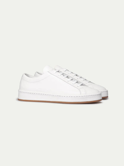 Dames Sneakers | Wit Nappa Leer | Comfortabele Lage Sneakers