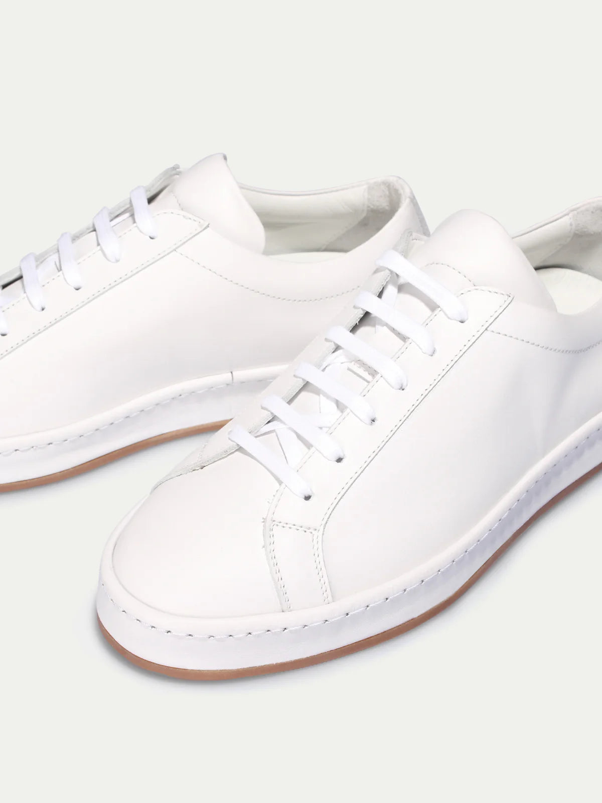 Dames Sneakers | Wit Nappa Leer | Comfortabele Lage Sneakers