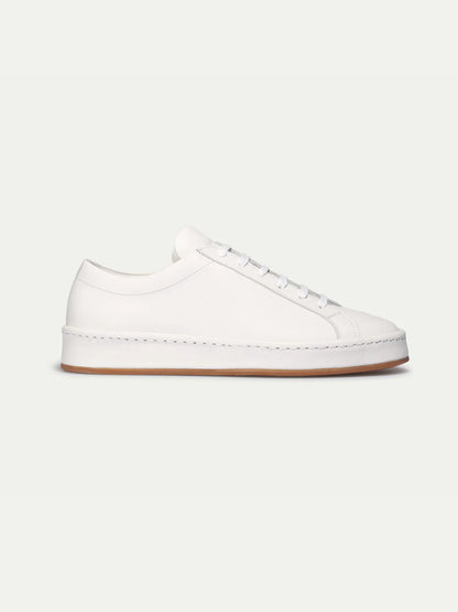 Dames Sneakers | Wit Nappa Leer | Comfortabele Lage Sneakers