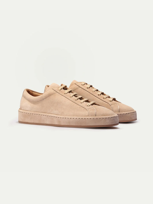 Dames Sneakers | Beige | Suède | Comfortabele Lage Sneakers