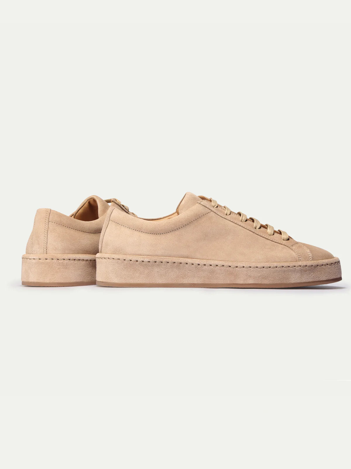 Dames Sneakers | Beige | Suède | Comfortabele Lage Sneakers