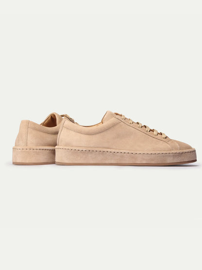 Dames Sneakers | Beige | Suède | Comfortabele Lage Sneakers
