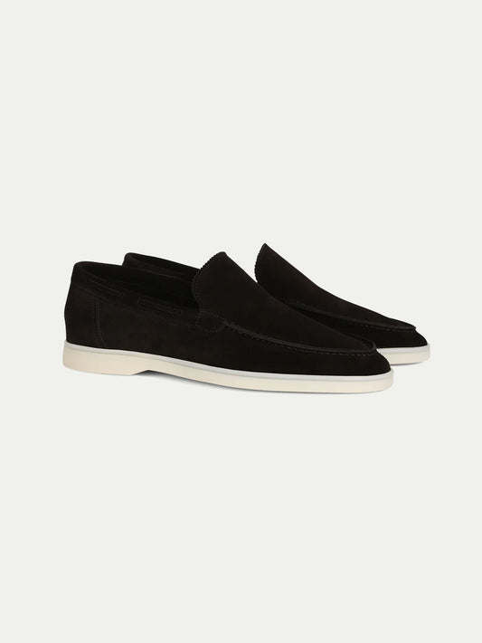 Yacht Loafers Heren | Donkerblauw Suède | Italiaanse Zomerschoenen