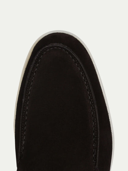 Yacht Loafers Heren | Zwart Suède | Luxe Italiaanse Instappers Zomer